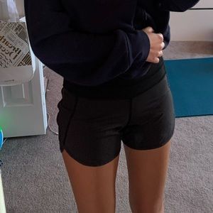Lululemon Athletica/Ivviva black runner’s shorts